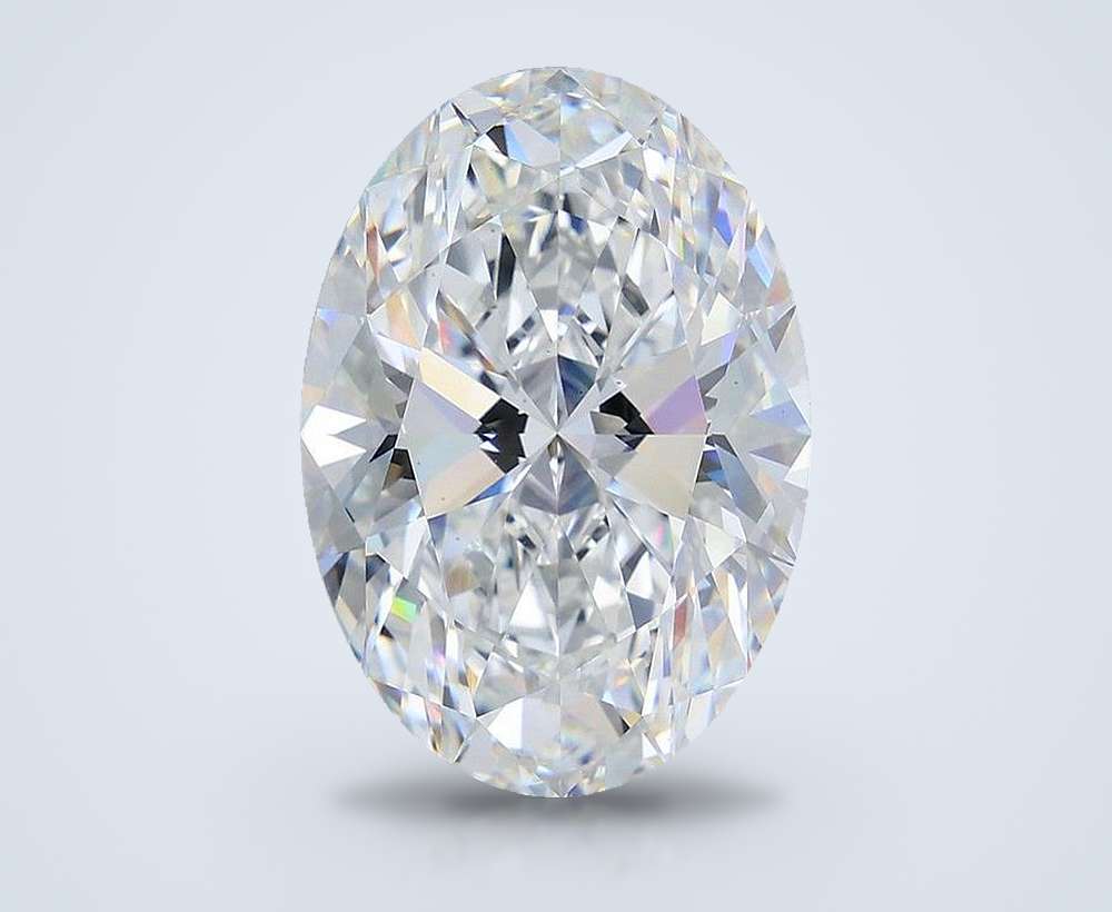12.08ct E VS2 Rare Carat Ideal Cut Oval Lab Grown Diamond