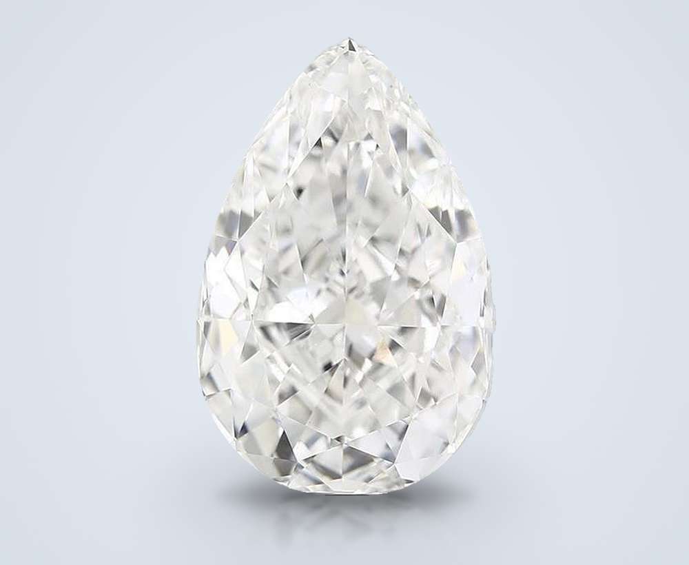 15.03ct G VVS2 Rare Carat Ideal Cut Pear Lab Grown Diamond