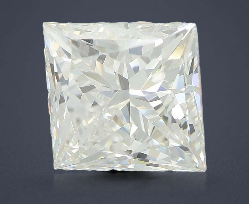 4.03ct E VVS2 Rare Carat Ideal Cut Princess Lab Grown Diamond