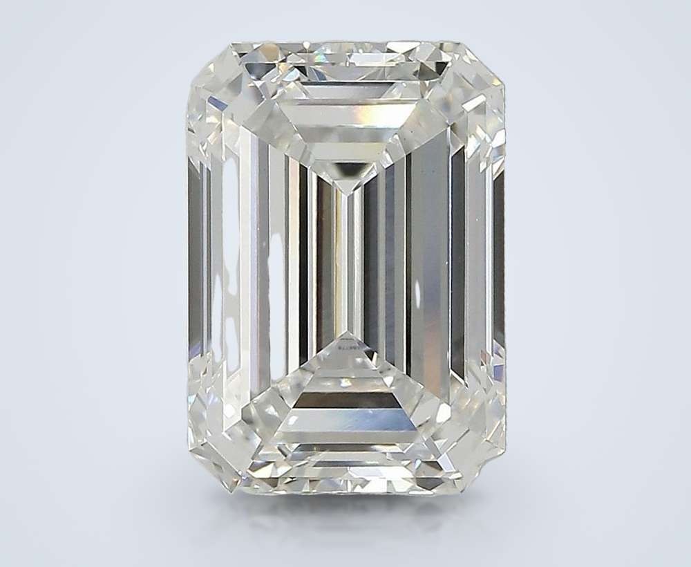 5.53ct F VS1 Rare Carat Ideal Cut Emerald Lab Grown Diamond