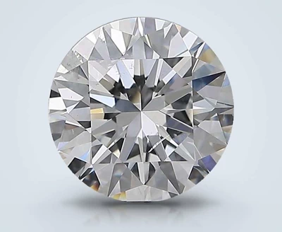 3.01ct E SI2 Rare Carat Ideal Cut Round Diamond
