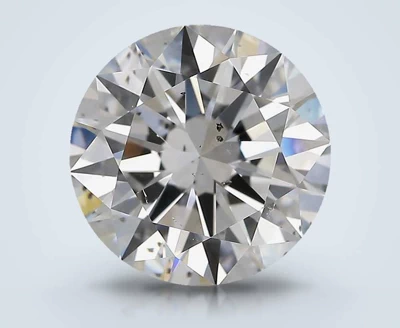 2.51ct E SI2 Rare Carat Ideal Cut Round Diamond