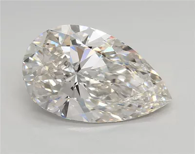 4.05ct G VVS2 Rare Carat Ideal Cut Pear Lab Grown Diamond