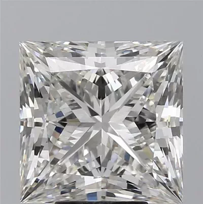 7.01ct H VS1 Rare Carat Ideal Cut Princess Lab Grown Diamond