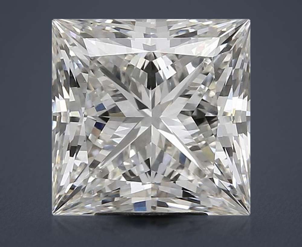 7.01ct H VS1 Rare Carat Ideal Cut Princess Lab Grown Diamond