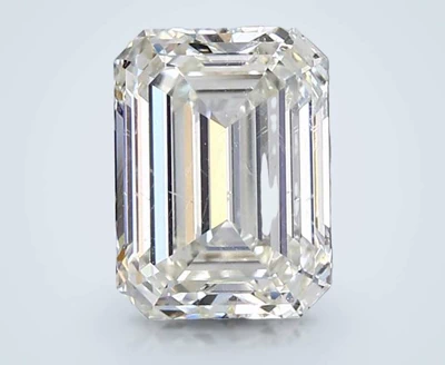 2.01ct K SI2 Rare Carat Ideal Cut Emerald Diamond