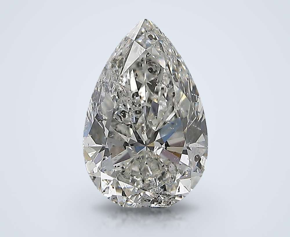 3.01ct H SI2 Rare Carat Ideal Cut Pear Diamond