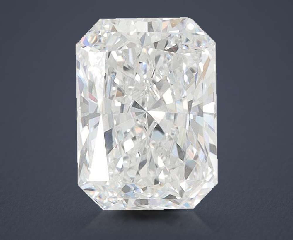 1.51ct D VVS2 Rare Carat Ideal Cut Radiant Lab Grown Diamond