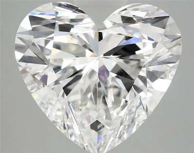 6.37ct E VVS2 Rare Carat Ideal Cut Heart Lab Grown Diamond