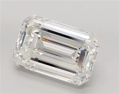 22.00ct F VS1 Rare Carat Ideal Cut Emerald Lab Grown Diamond