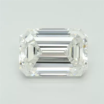 6.07ct F VS1 Rare Carat Ideal Cut Emerald Lab Grown Diamond