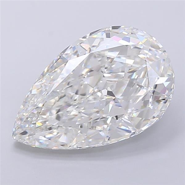 9.06ct F VS1 Rare Carat Ideal Cut Pear Lab Grown Diamond