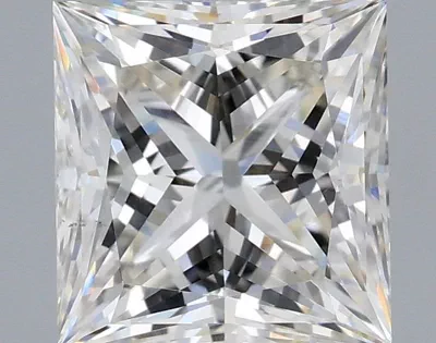 2.09ct H VS1 Rare Carat Ideal Cut Princess Lab Grown Diamond