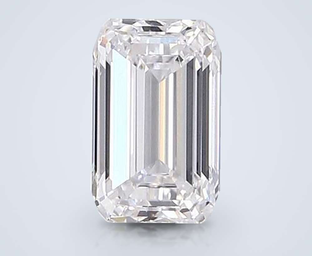 2.32ct E VVS2 Rare Carat Ideal Cut Emerald Lab Grown Diamond