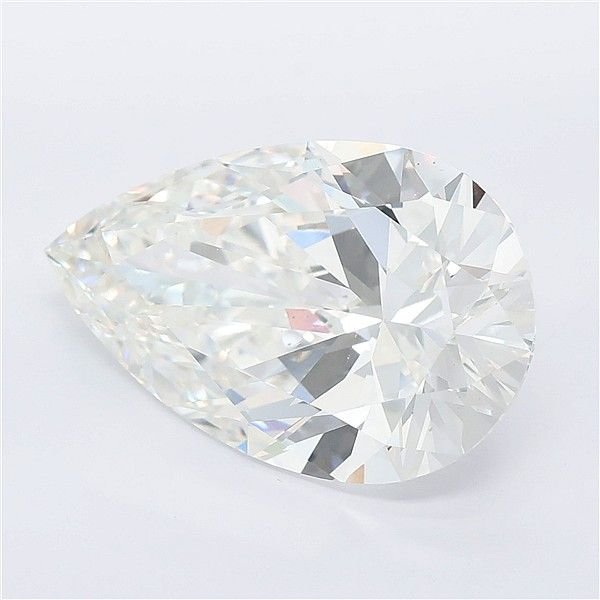 7.07ct F VVS2 Rare Carat Ideal Cut Pear Lab Grown Diamond