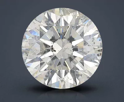 4.02ct I SI2 Rare Carat Ideal Cut Round Diamond