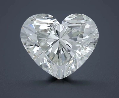3.00ct K SI2 Rare Carat Ideal Cut Heart Diamond