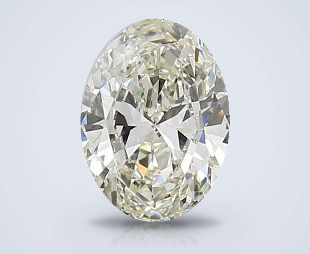 0.51ct K VVS2 Very Good Cut Oval Diamond