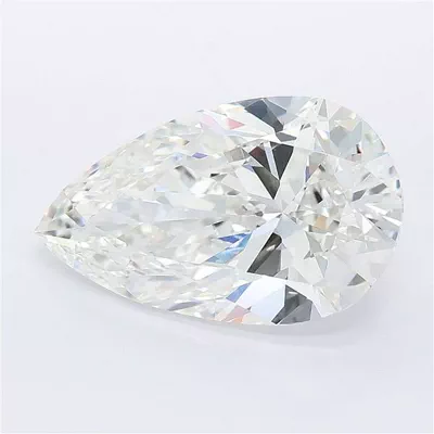 6.05ct E VVS2 Rare Carat Ideal Cut Pear Lab Grown Diamond