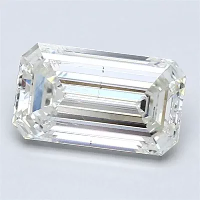 1.50ct J SI2 Rare Carat Ideal Cut Emerald Diamond