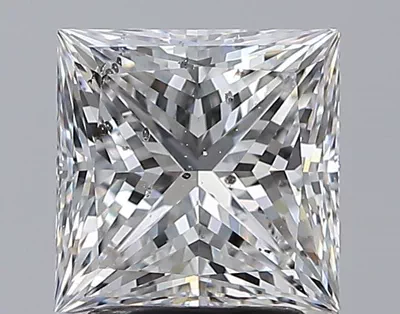 2.50ct E SI2 Rare Carat Ideal Cut Princess Diamond