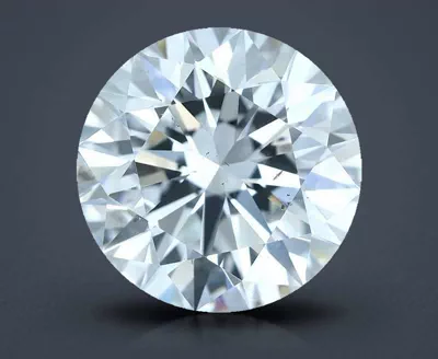 3.02ct F SI1 Rare Carat Ideal Cut Round Diamond