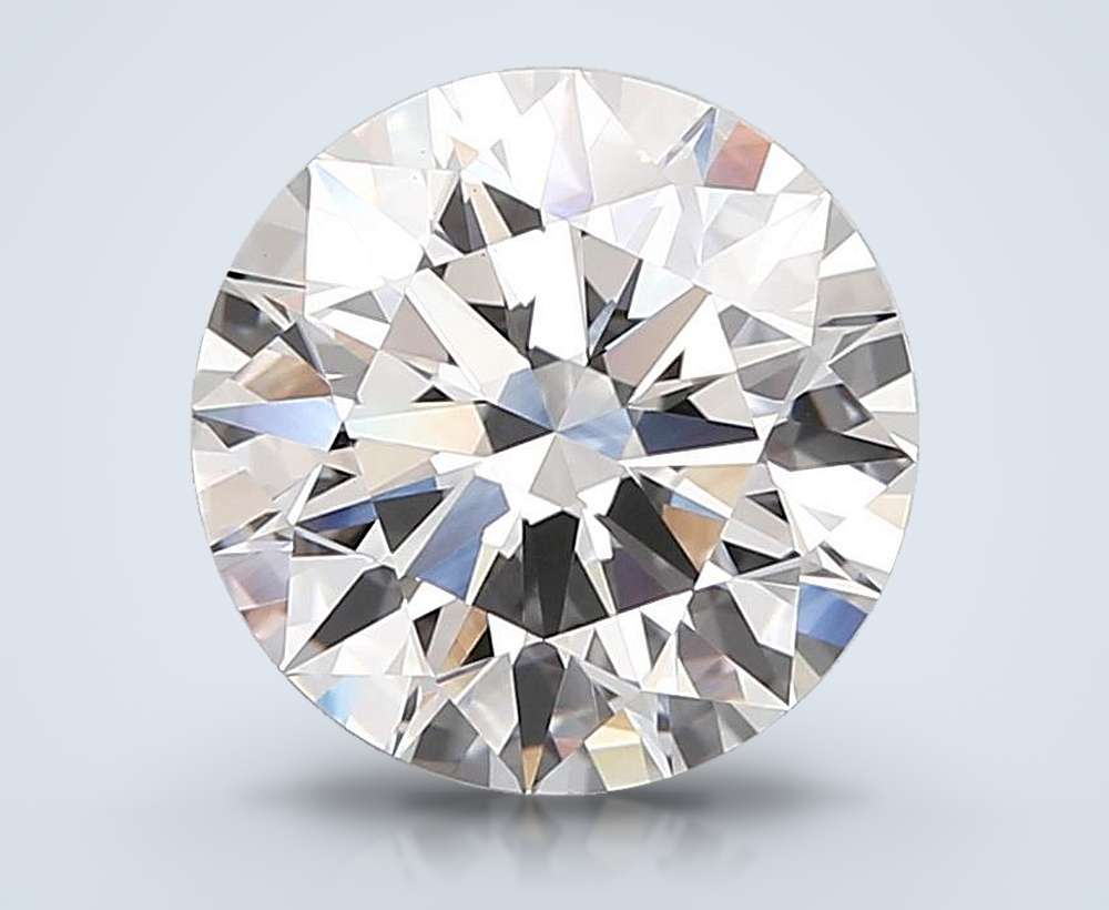 5.04ct E VS1 Rare Carat Ideal Cut Round Lab Grown Diamond