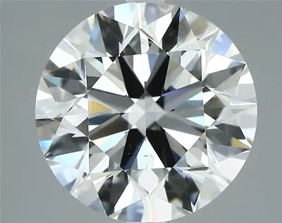 3.01ct J VS2 Rare Carat Ideal Cut Round Diamond