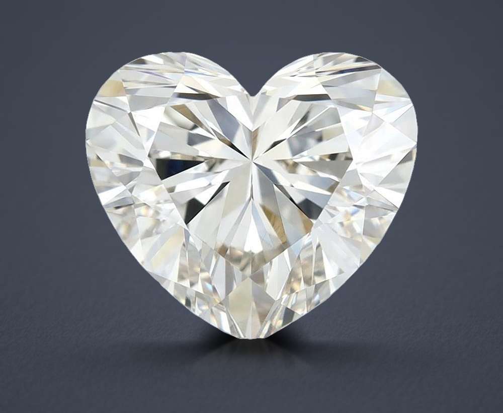 1.21ct J VVS2 Rare Carat Ideal Cut Heart Diamond