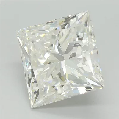 3.85ct F VVS2 Rare Carat Ideal Cut Princess Lab Grown Diamond