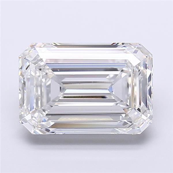 6.08ct E VVS2 Rare Carat Ideal Cut Emerald Lab Grown Diamond