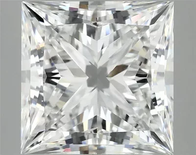 7.00ct E VVS2 Rare Carat Ideal Cut Princess Lab Grown Diamond
