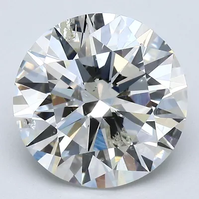 3.14ct J SI2 Very Good Cut Round Diamond