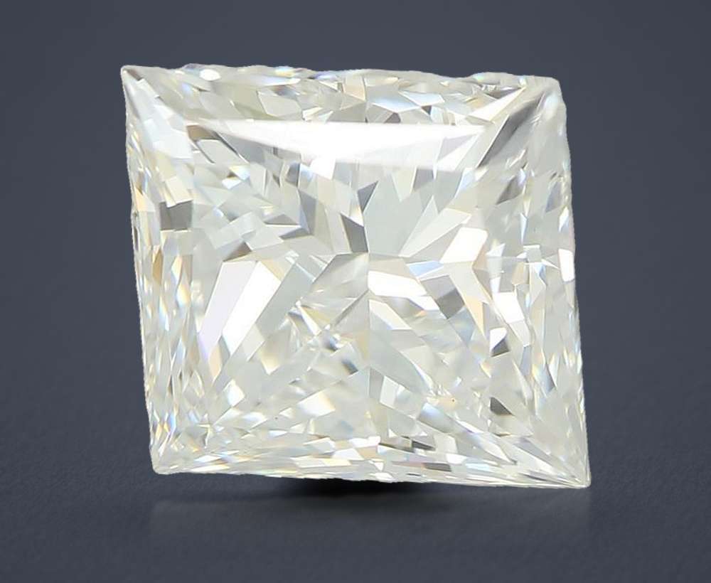 4.01ct F VVS2 Rare Carat Ideal Cut Princess Lab Grown Diamond