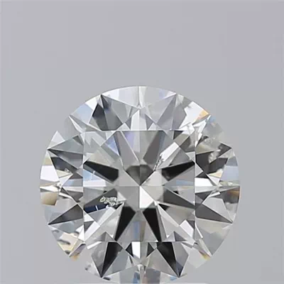 2.51ct G SI2 Rare Carat Ideal Cut Round Diamond