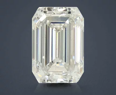 5.06ct F SI1 Rare Carat Ideal Cut Emerald Lab Grown Diamond
