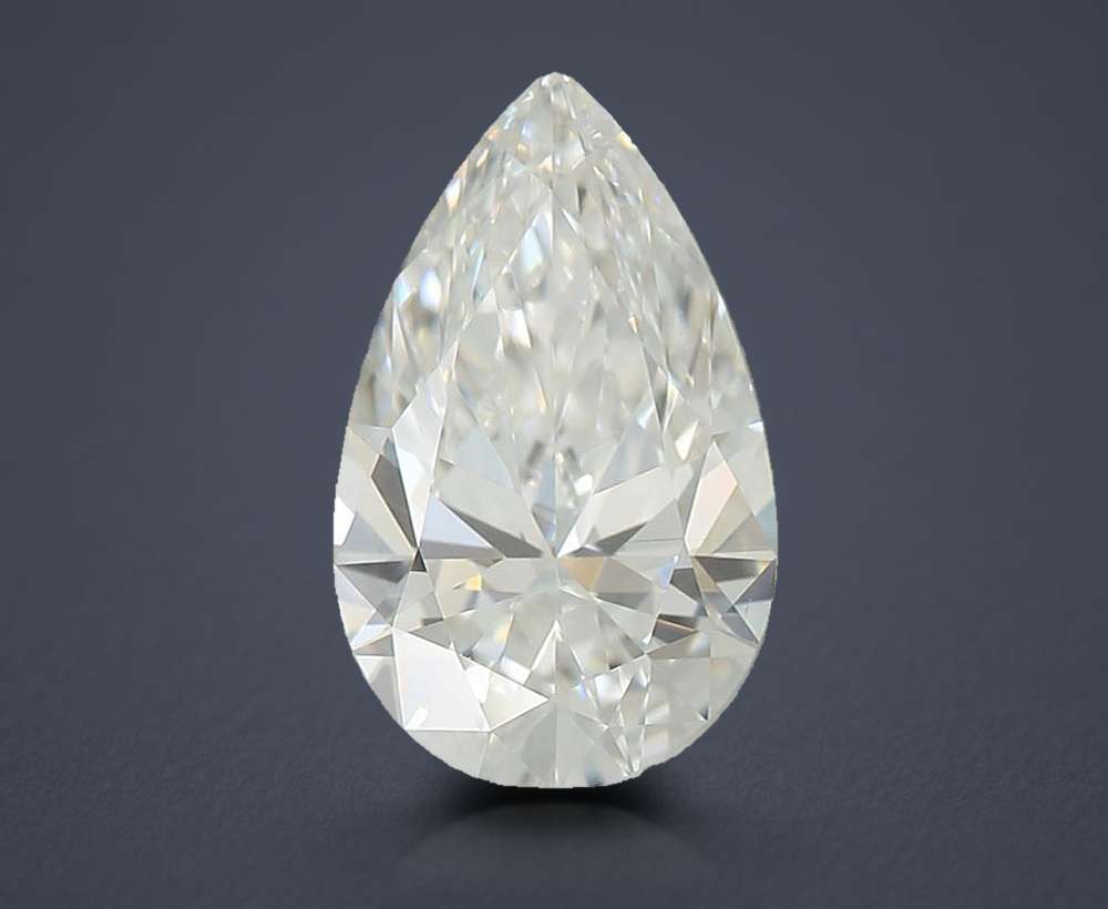 1.08ct E VS2 Rare Carat Ideal Cut Pear Lab Grown Diamond