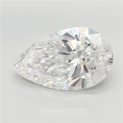 8.08ct F VVS2 Rare Carat Ideal Cut Pear Lab Grown Diamond