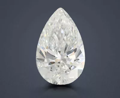 8.08ct F VVS2 Rare Carat Ideal Cut Pear Lab Grown Diamond