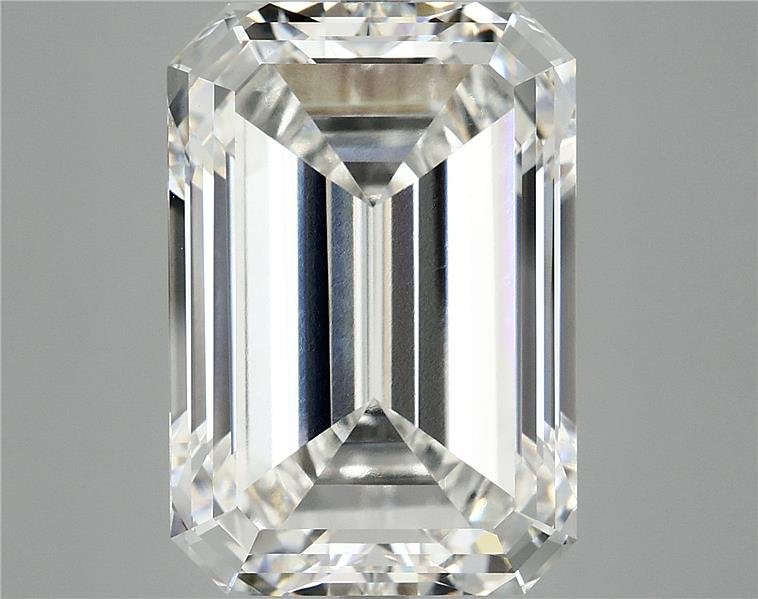 12.06ct F VVS2 Rare Carat Ideal Cut Emerald Lab Grown Diamond