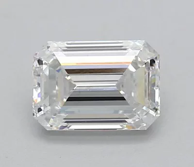1.09ct E VVS2 Rare Carat Ideal Cut Emerald Lab Grown Diamond