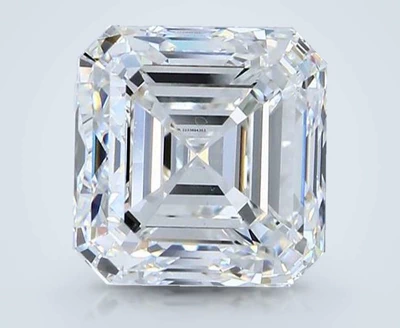 4.01ct E VS1 Very Good Cut Asscher Diamond