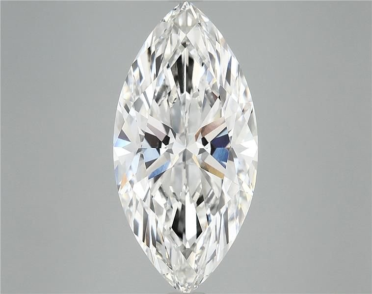 6.20ct F VVS2 Rare Carat Ideal Cut Marquise Lab Grown Diamond