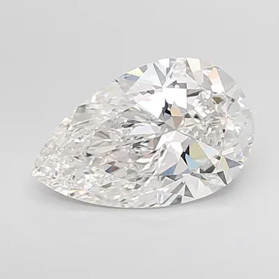 4.49ct F VVS2 Rare Carat Ideal Cut Pear Lab Grown Diamond