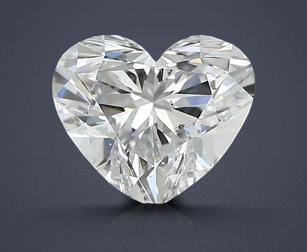 0.61ct D SI2 Rare Carat Ideal Cut Heart Diamond