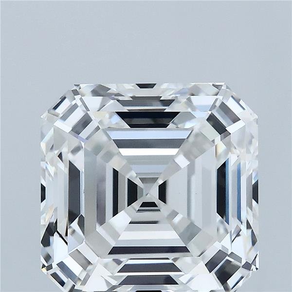 5.33ct E VVS2 Very Good Cut Asscher Lab Grown Diamond