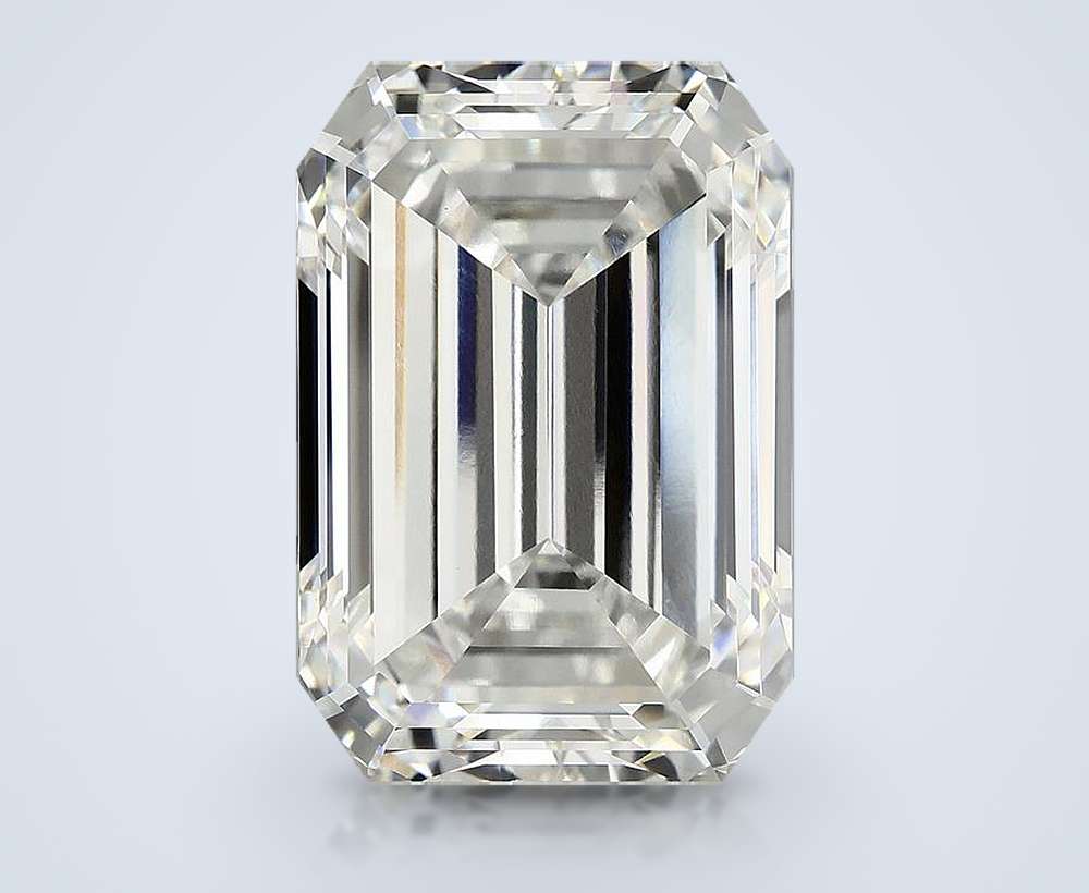 14.09ct F VS1 Rare Carat Ideal Cut Emerald Lab Grown Diamond
