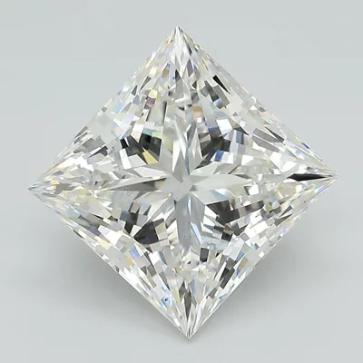 5.05ct G VS2 Rare Carat Ideal Cut Princess Lab Grown Diamond