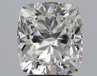 3.21ct H VS2 Rare Carat Ideal Cut Cushion Diamond