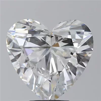 5.21ct D VS1 Rare Carat Ideal Cut Heart Lab Grown Diamond